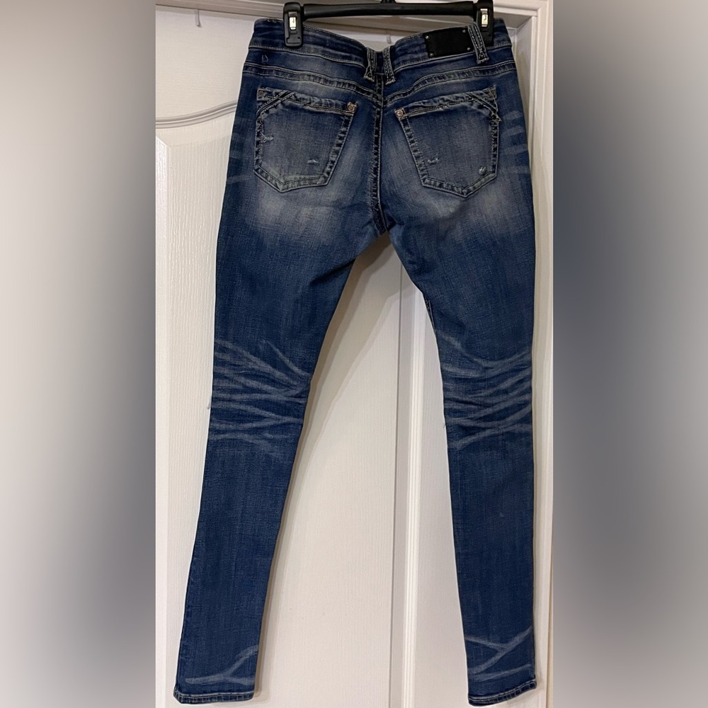 Buckle Black Fit No.53 Women’s 28x32 Skinny Ripped Distressed Jeans - Picture 4 of 8